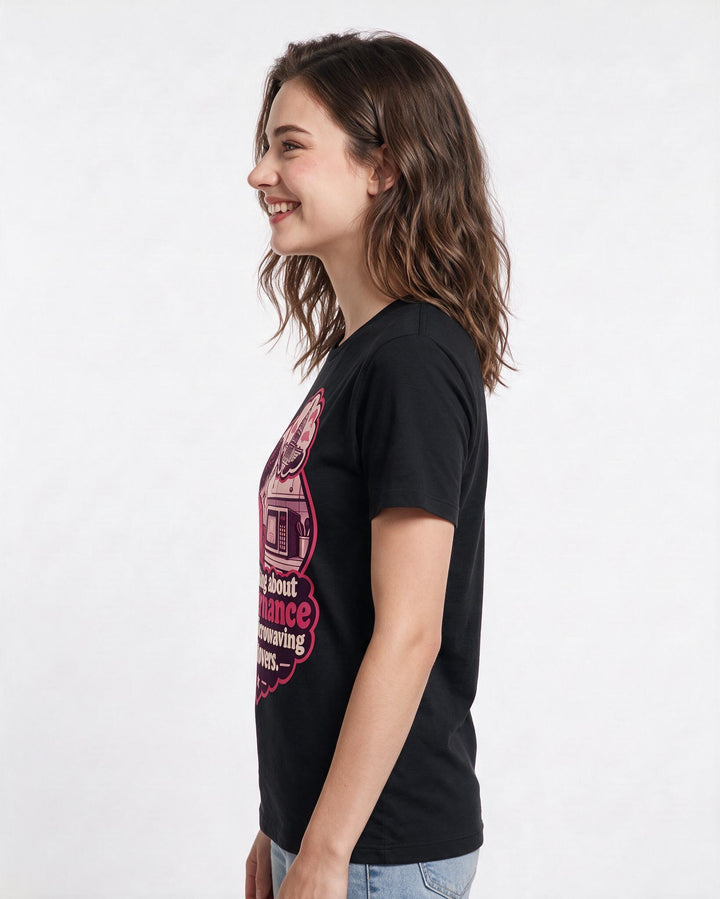 Political Statement Black T-Shirt for Women – Everyday Expression Graphic Tee product image 2
