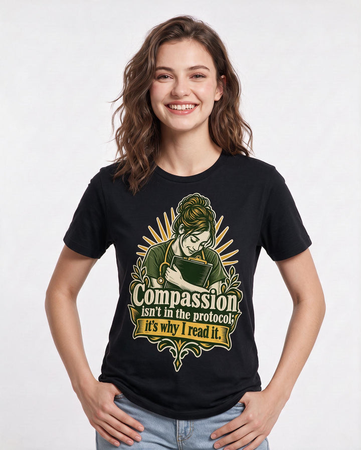 Nurse Black T-Shirt for Women – Nursing Life Graphic Tee product image 1