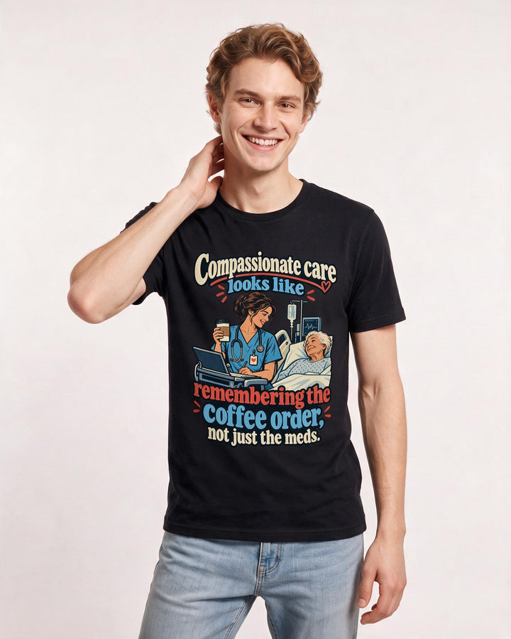 Nurse Black T-Shirt for Men – Nursing Life Graphic Tee product image 1