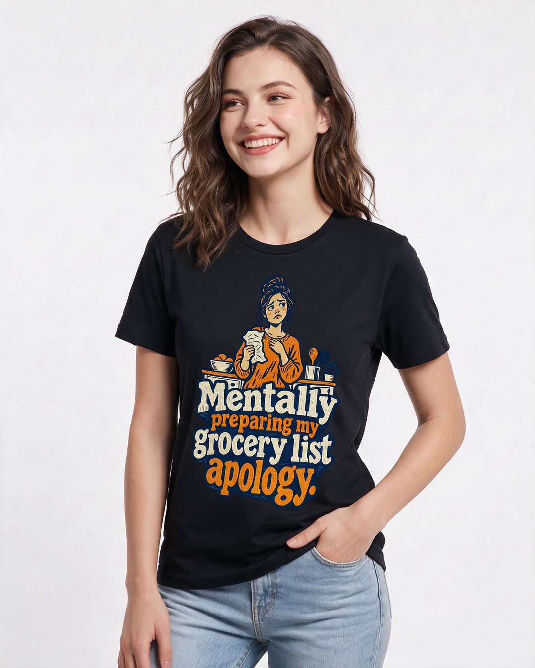 Meme Black T-Shirt for Women – Everyday Expression Graphic Tee product image 1