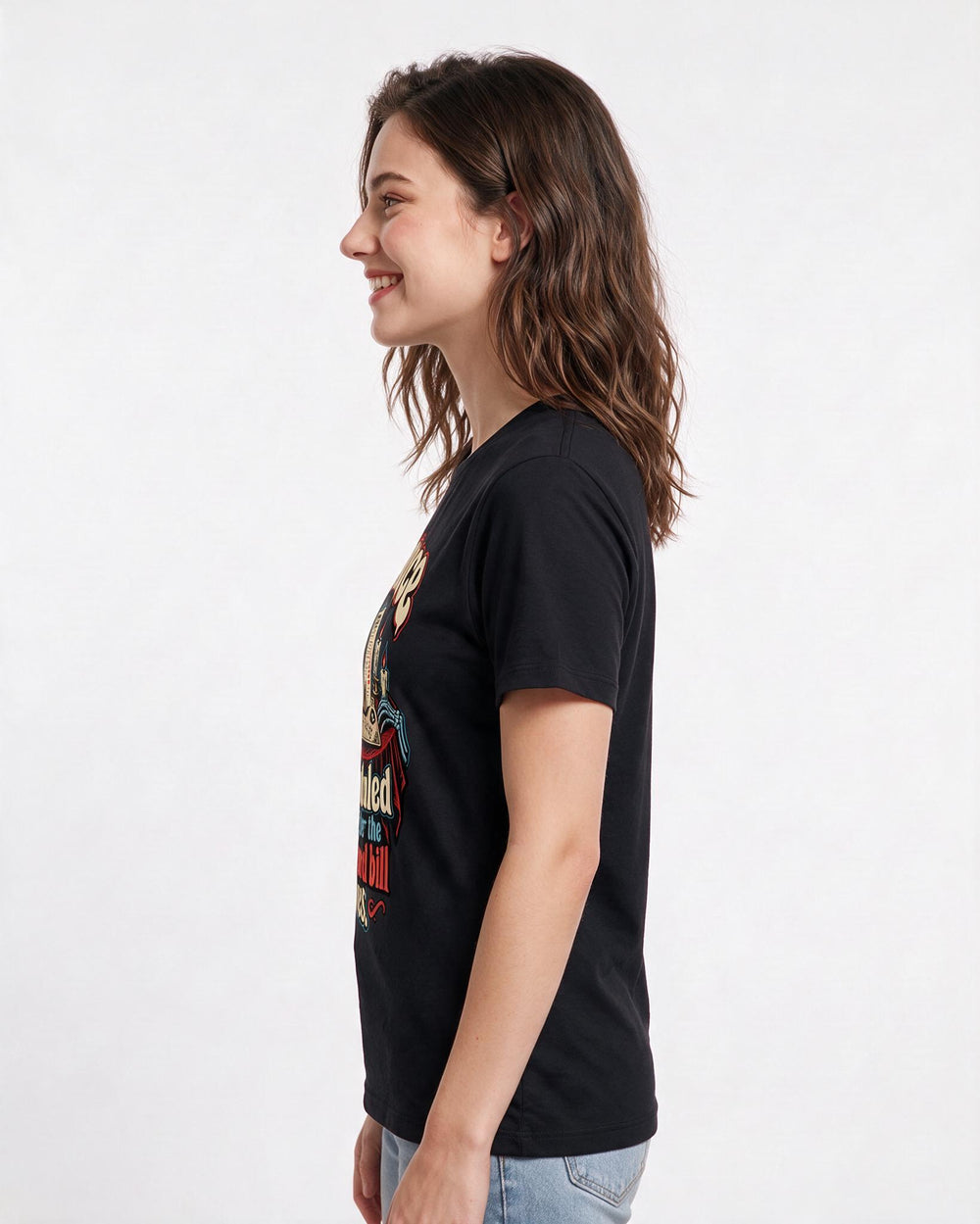 Halloween Black T-Shirt for Women – Halloween Theme Graphic Tee product image 2