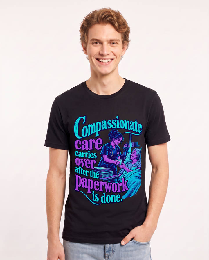 Nurse Black T-Shirt for Men – Nursing Life Graphic Tee product image 3