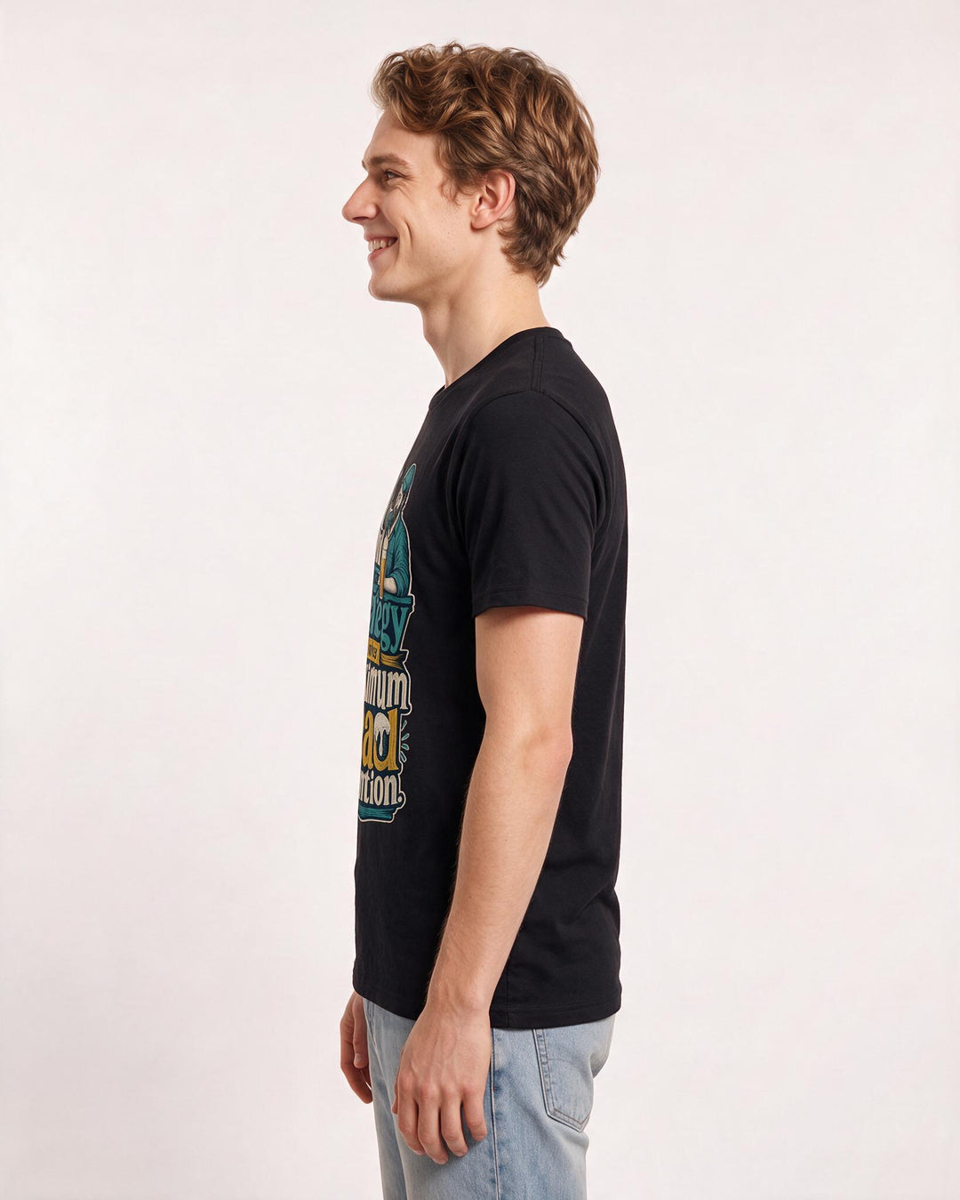 Beer Men's Black T-Shirt – My weekend strategy involves maximum head retention. product image 2