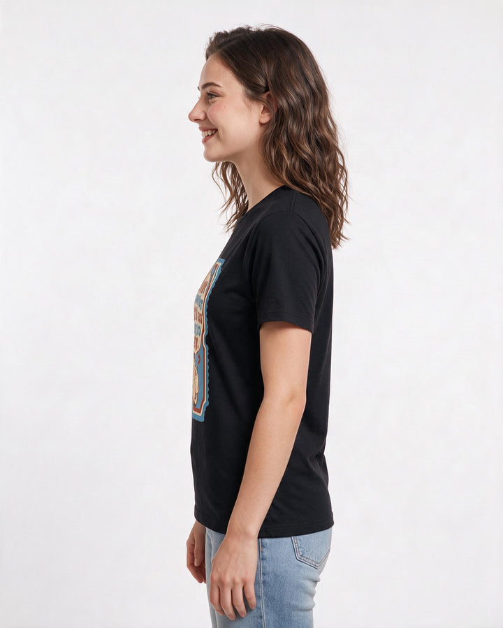 Graphic Women's Black T-Shirt - I forgot to remember what I was going product image 2
