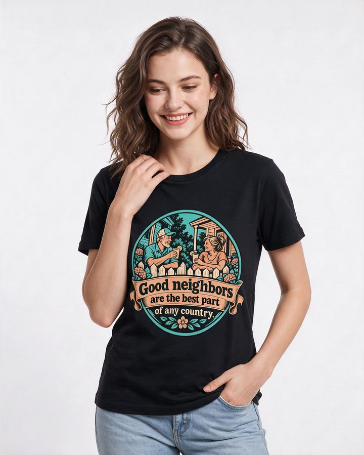 Patriotic Black T-Shirt for Women – Everyday Expression Graphic Tee product image 1