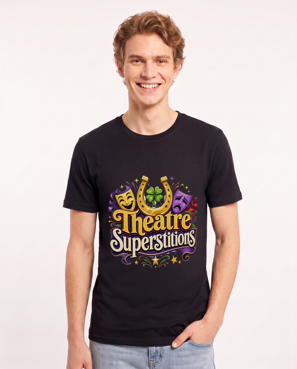 Theatre Superstitions Men's Black T-Shirt product image 2