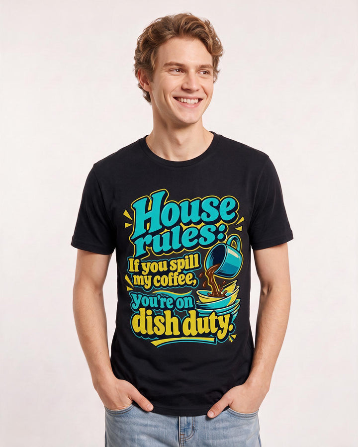 Grandparent Black T-Shirt for Men – Everyday Expression Graphic Tee product image 1