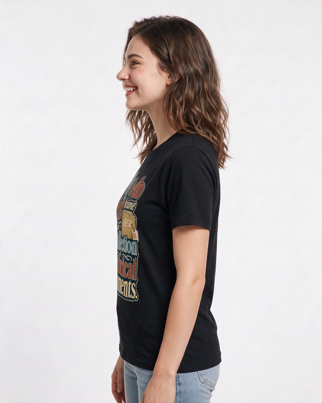 Meme Black T-Shirt for Women – Everyday Expression Graphic Tee product image 2