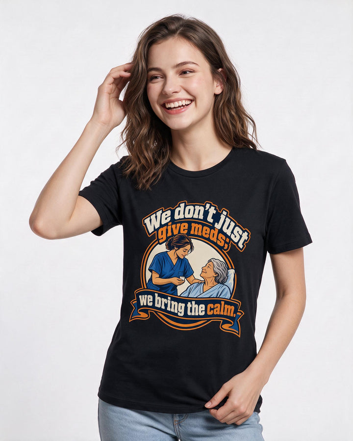 Nurse Black T-Shirt for Women – Nursing Life Graphic Tee product image 1