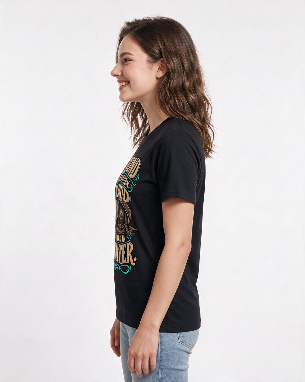 Veteran Black T-Shirt for Women – Everyday Expression Graphic Tee product image 2