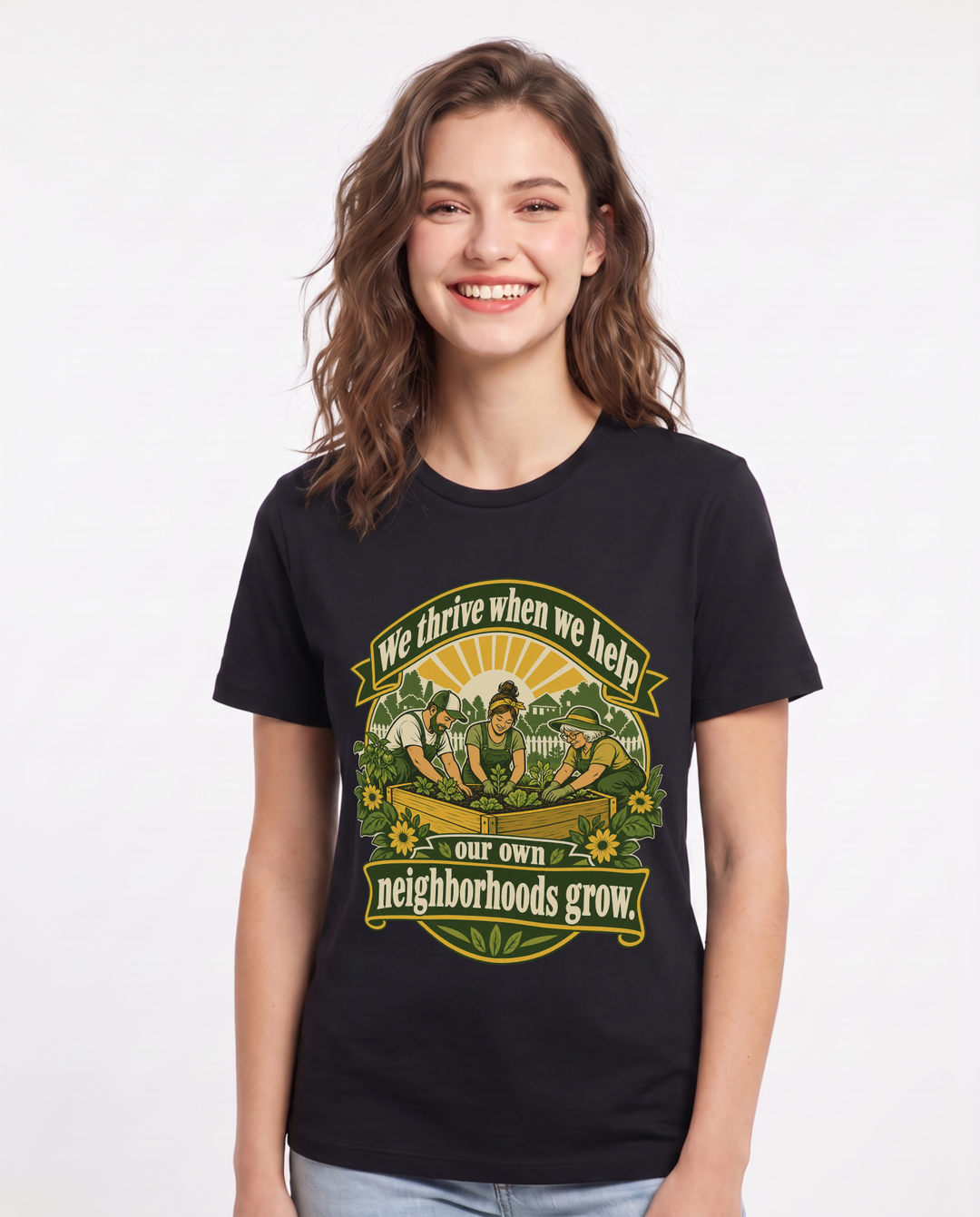 Patriotic Black T-Shirt for Women – Everyday Expression Graphic Tee product image 3