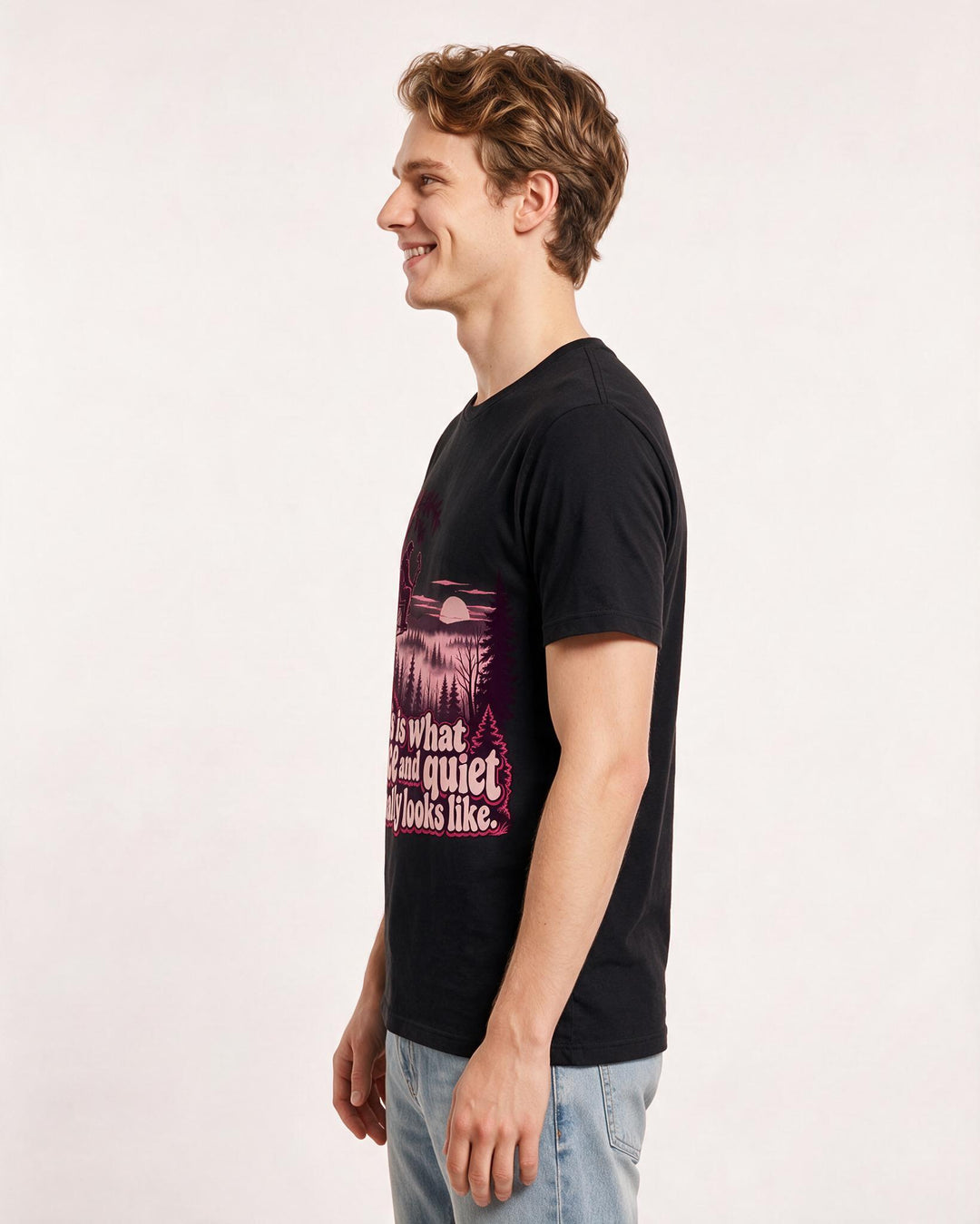 Hunting Black T-Shirt for Men – Everyday Expression Graphic Tee product image 2