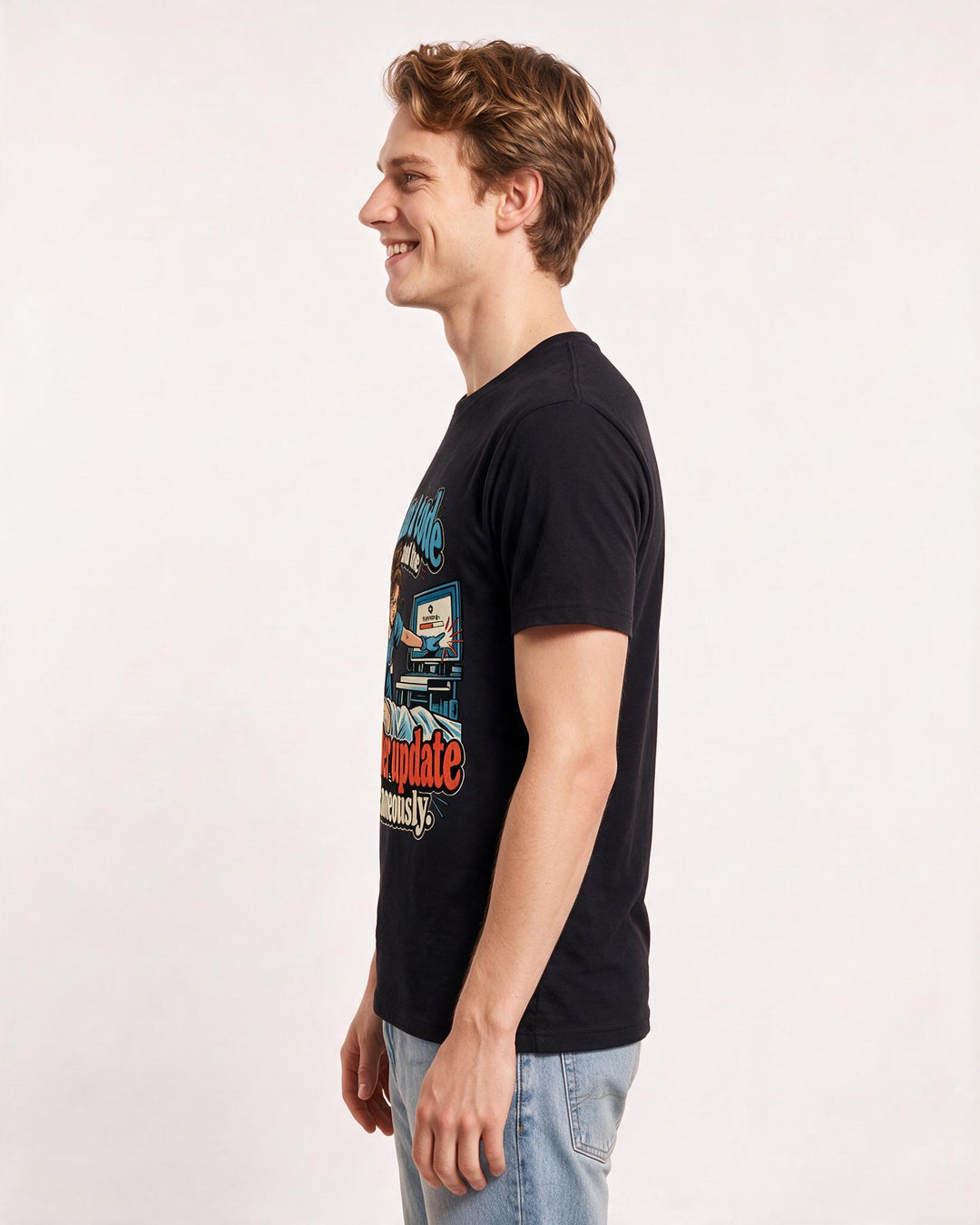 Nurse Black T-Shirt for Men – Nursing Life Graphic Tee product image 2