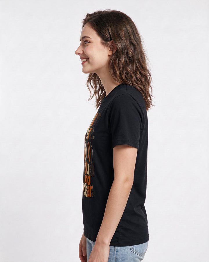 Pride Black T-Shirt for Women – Everyday Expression Graphic Tee product image 2