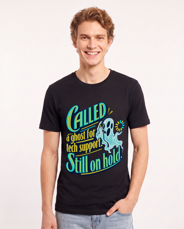 Halloween Black T-Shirt for Men – Halloween Theme Graphic Tee product image 3