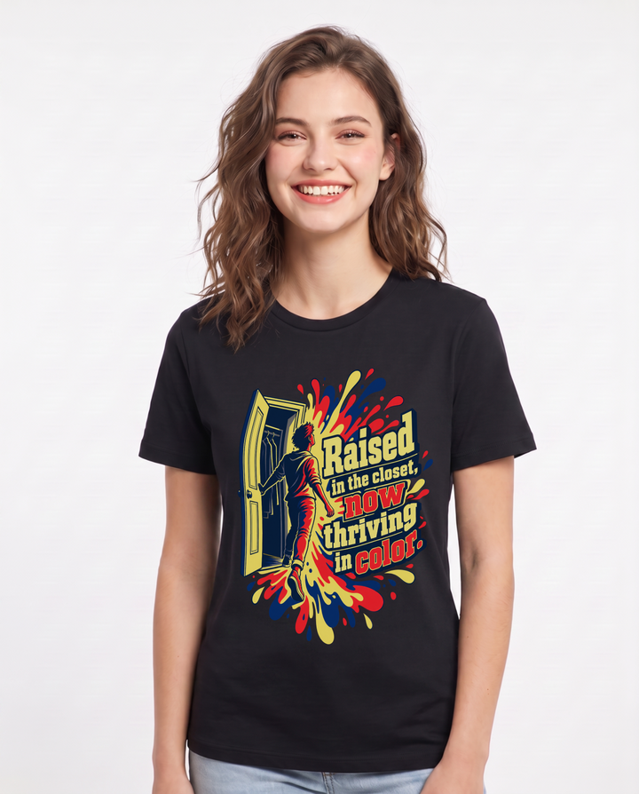 Pride Black T-Shirt for Women – Everyday Expression Graphic Tee product image 3