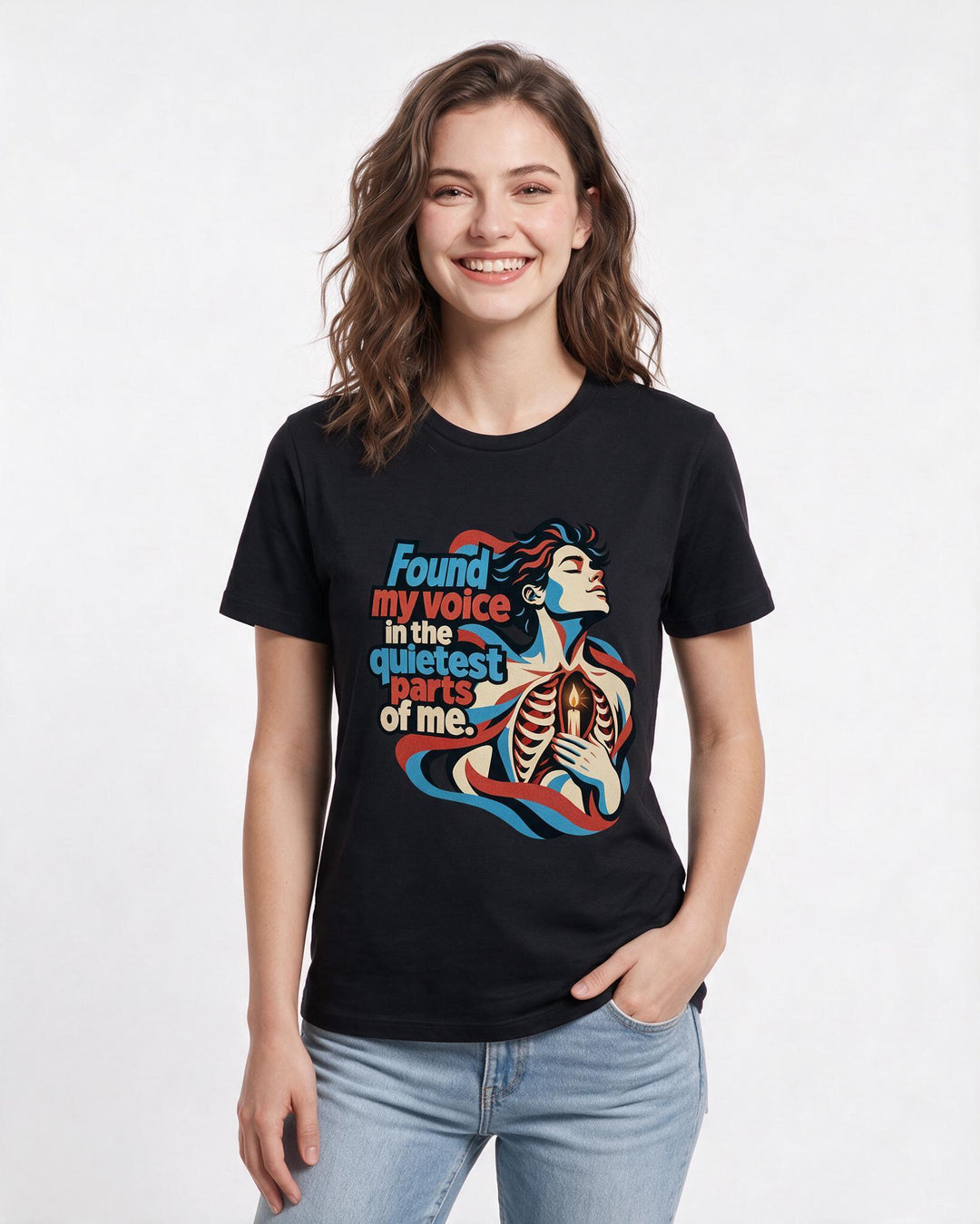 Pride Black T-Shirt for Women – Everyday Expression Graphic Tee product image 1