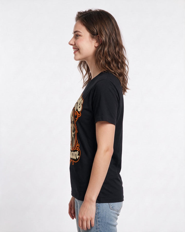 Halloween Black T-Shirt for Women – Halloween Theme Graphic Tee product image 2
