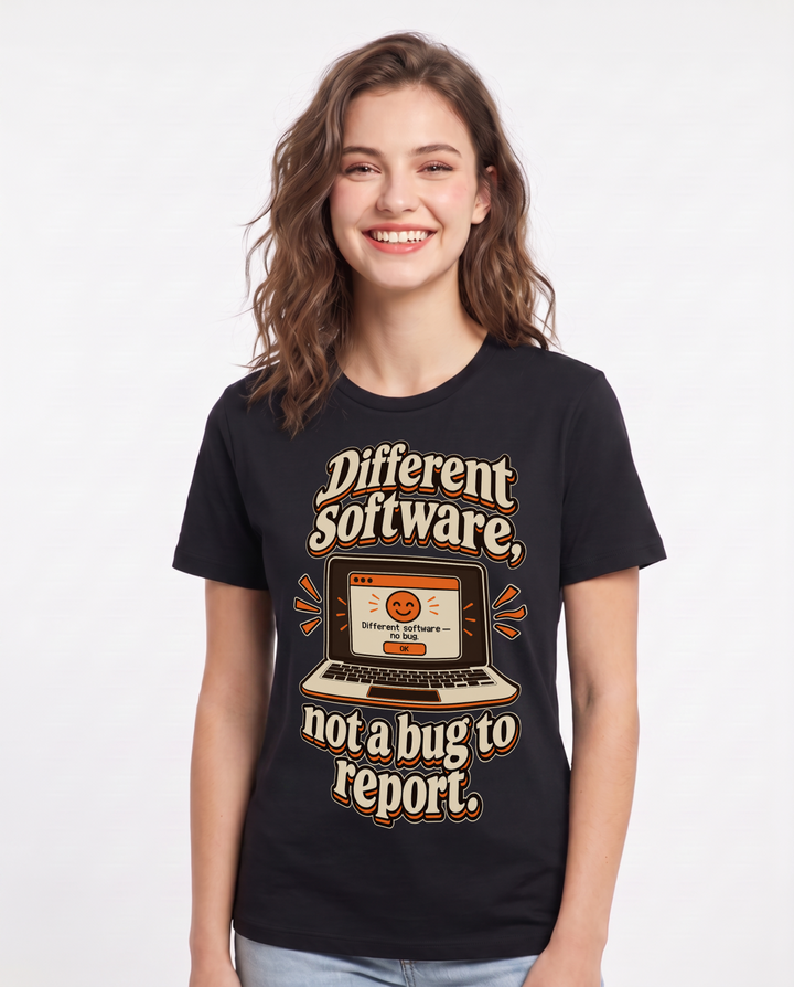 Neurodiversity Black T-Shirt for Women – Everyday Expression Graphic Tee product image 3