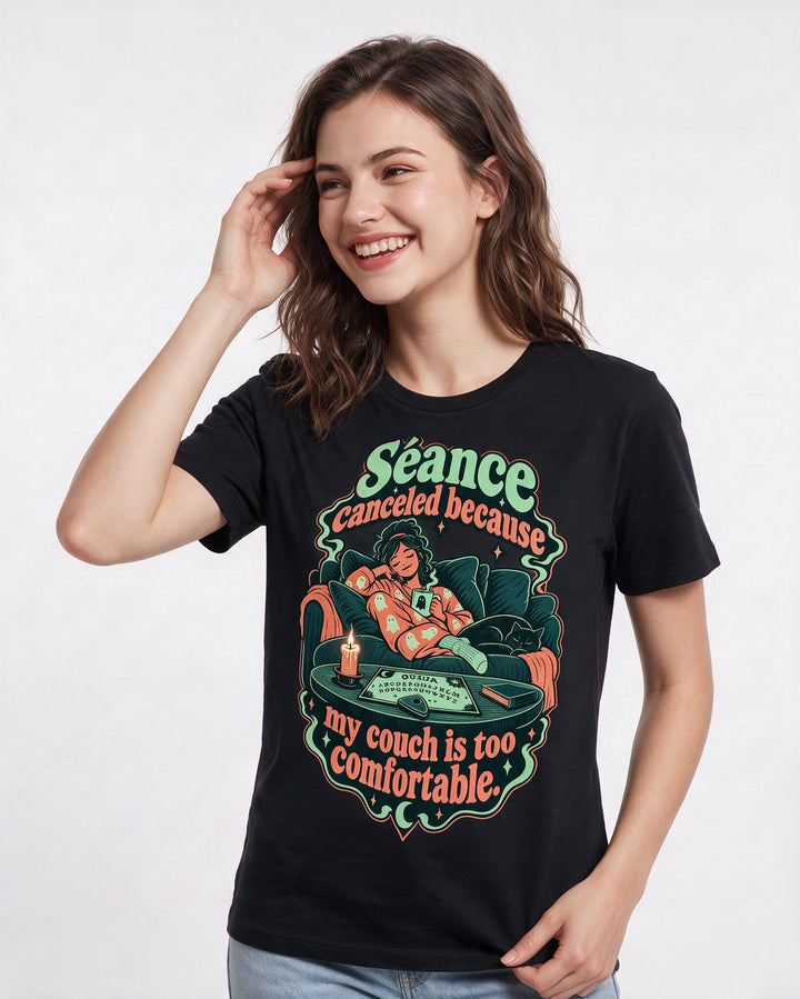 Halloween Black T-Shirt for Women – Halloween Theme Graphic Tee product image 1
