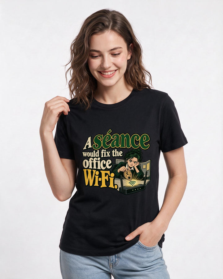 Halloween Black T-Shirt for Women – Halloween Theme Graphic Tee product image 1