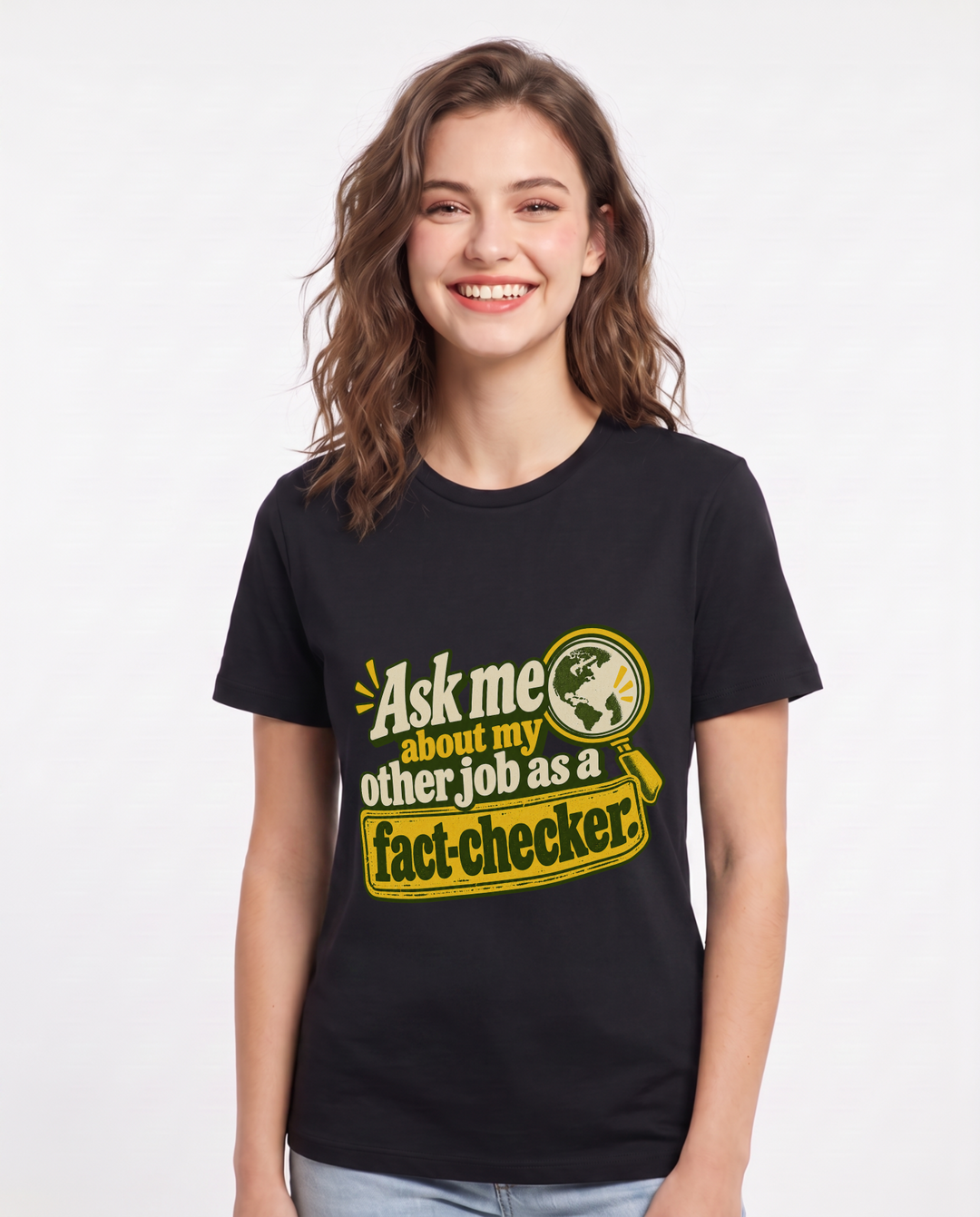 Teacher Black T-Shirt for Women – Everyday Expression Graphic Tee product image 3