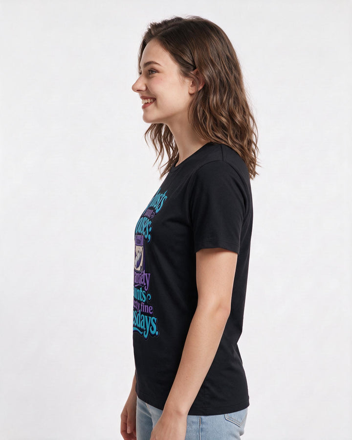 Halloween Black T-Shirt for Women – Halloween Theme Graphic Tee product image 2