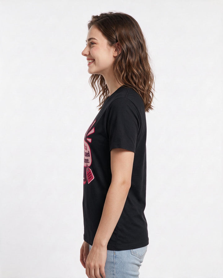 Political Statement Black T-Shirt for Women – Everyday Expression Graphic Tee product image 2