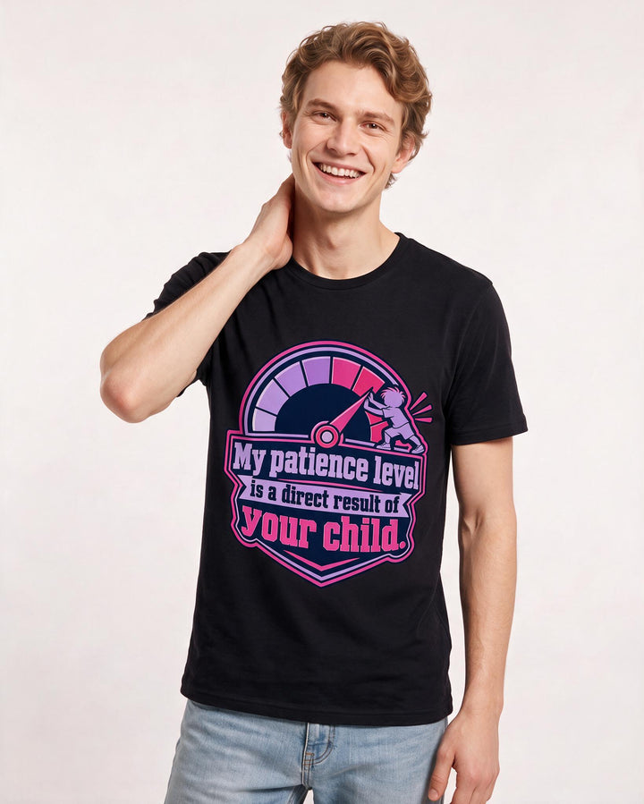 Teacher Black T-Shirt for Men – Everyday Expression Graphic Tee product image 1