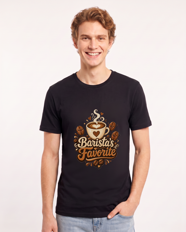 Barista's Favorite Men's Black T-Shirt product image 2