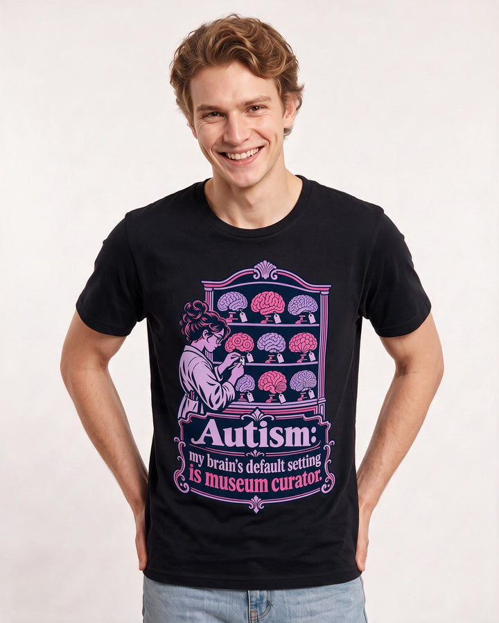 Neurodiversity Black T-Shirt for Men – Everyday Expression Graphic Tee product image 1