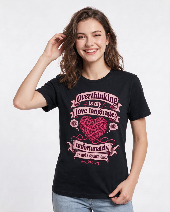 Meme Black T-Shirt for Women – Everyday Expression Graphic Tee product image 1