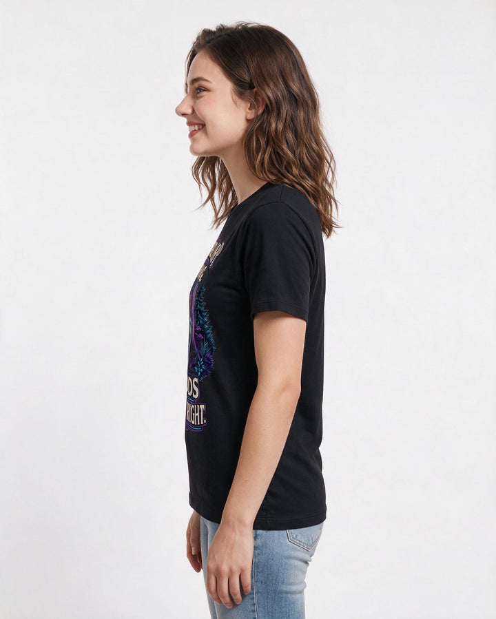 Hunting Black T-Shirt for Women – Everyday Expression Graphic Tee product image 2