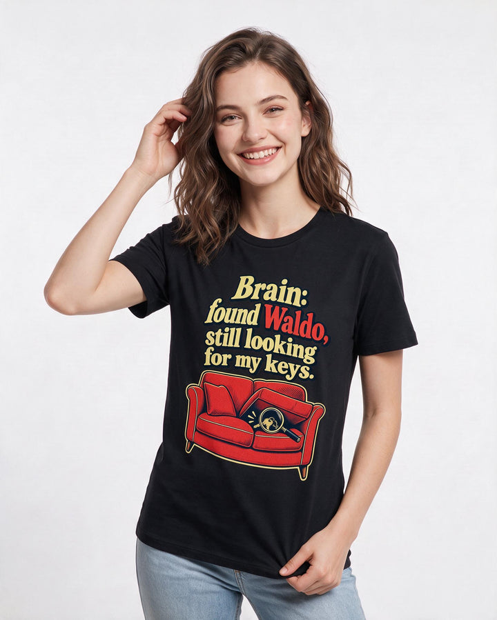 Meme Black T-Shirt for Women – Everyday Expression Graphic Tee product image 1