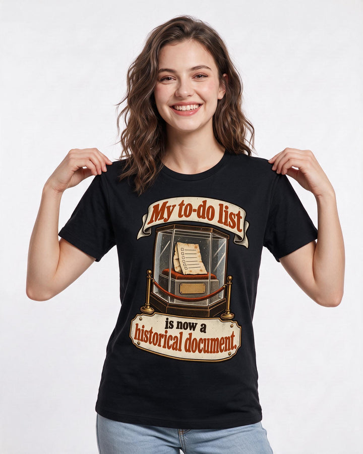 Meme Black T-Shirt for Women – Everyday Expression Graphic Tee product image 1