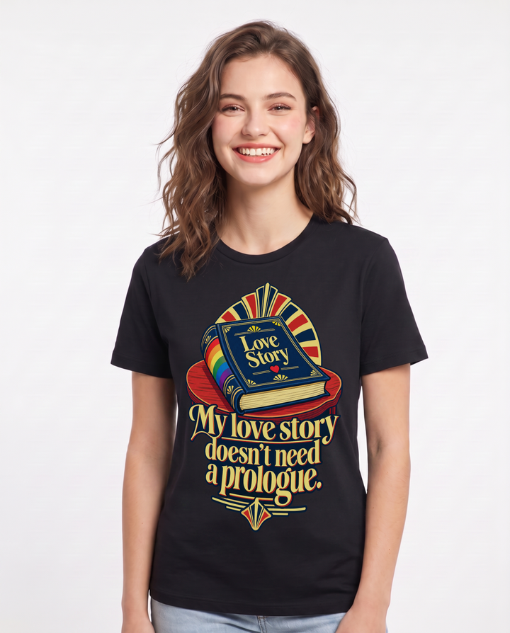 Pride Black T-Shirt for Women – Everyday Expression Graphic Tee product image 3