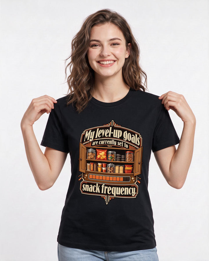 Gaming Black T-Shirt for Women – Game Night Graphic Tee product image 1