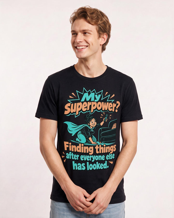 Grandparent Black T-Shirt for Men – Everyday Expression Graphic Tee product image 1