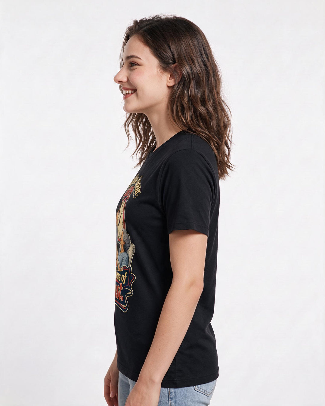 Nurse Black T-Shirt for Women – Nursing Life Graphic Tee product image 2