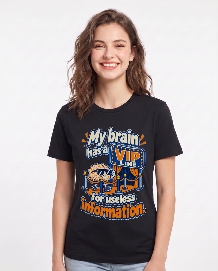 Meme Black T-Shirt for Women – Everyday Expression Graphic Tee product image 3