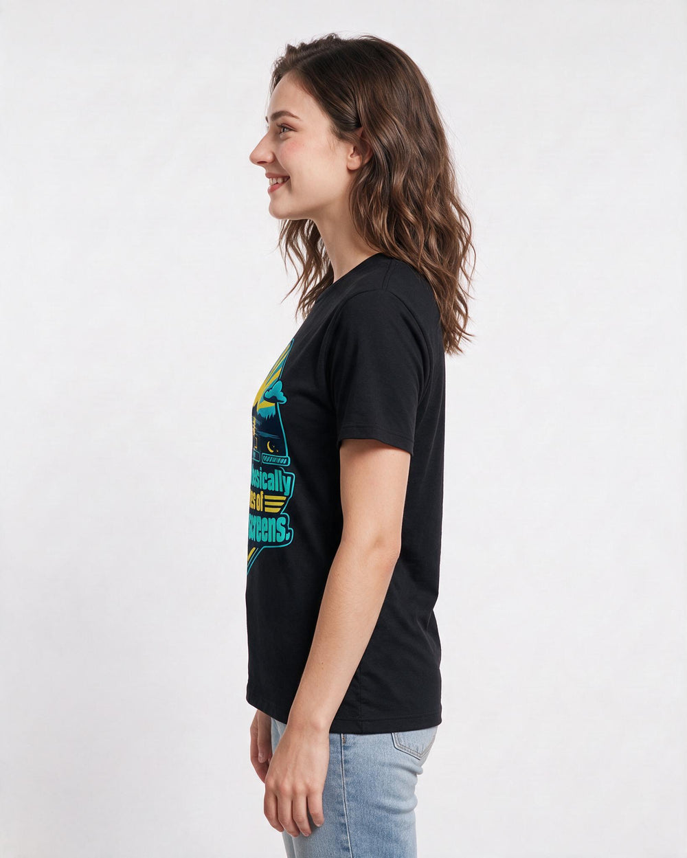 Gaming Black T-Shirt for Women – Game Night Graphic Tee product image 2
