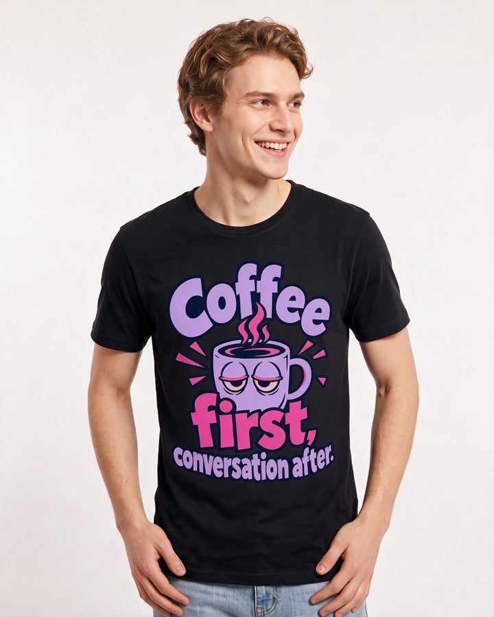 Mom Black T-Shirt for Men – Everyday Expression Graphic Tee product image 1