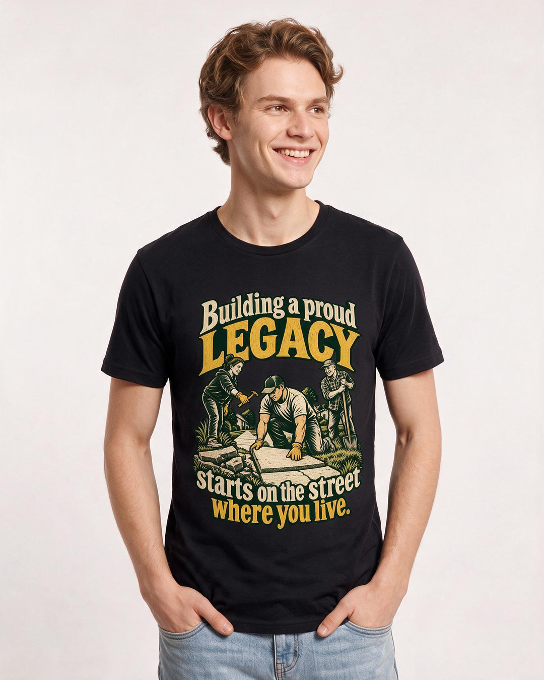 Patriotic Black T-Shirt for Men – Everyday Expression Graphic Tee product image 1
