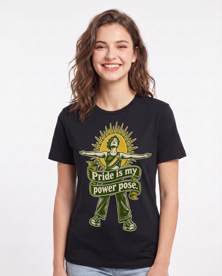 Pride Black T-Shirt for Women – Everyday Expression Graphic Tee product image 3