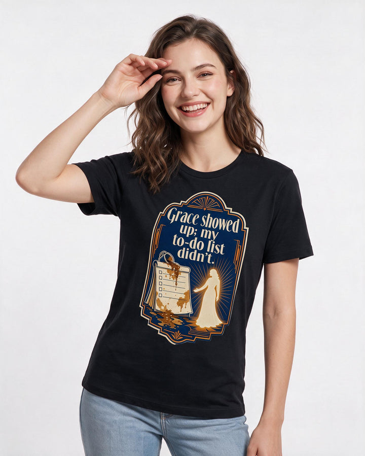 Christian Faith Black T-Shirt for Women – Everyday Expression Graphic Tee product image 3
