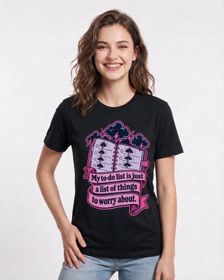 Meme Black T-Shirt for Women – Everyday Expression Graphic Tee product image 1