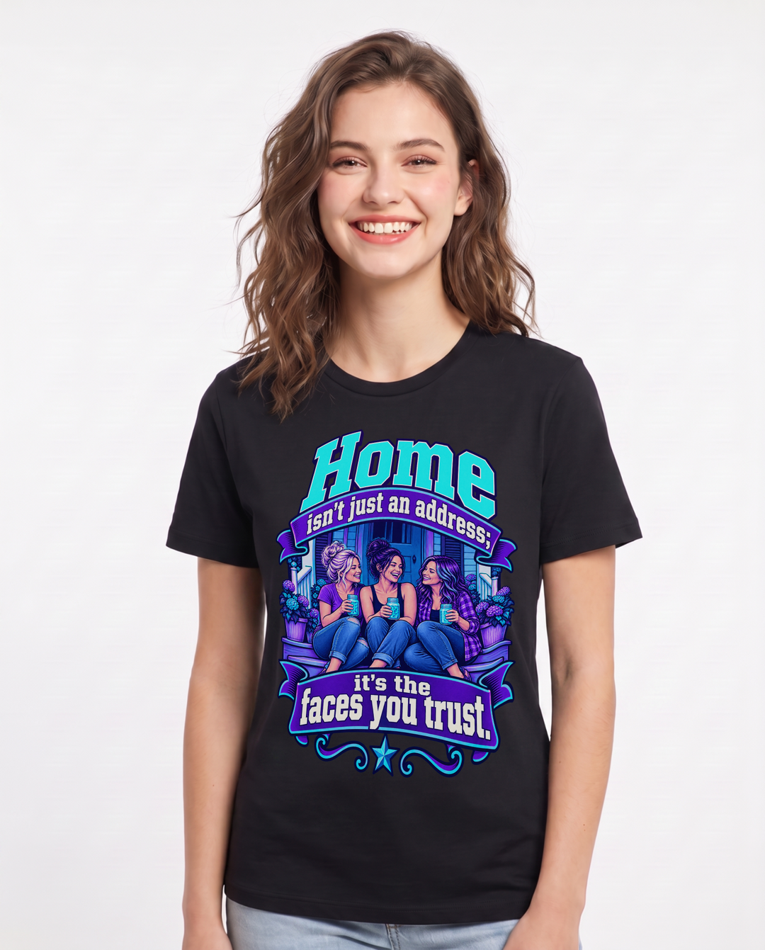 Patriotic Black T-Shirt for Women – Everyday Expression Graphic Tee product image 3