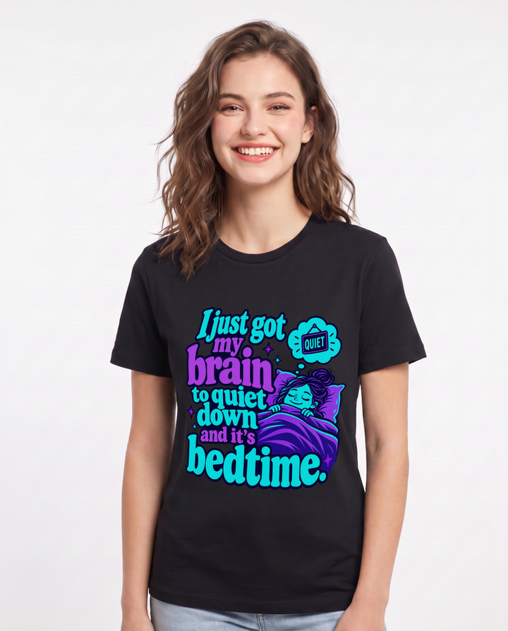 Meme Black T-Shirt for Women – Everyday Expression Graphic Tee product image 3