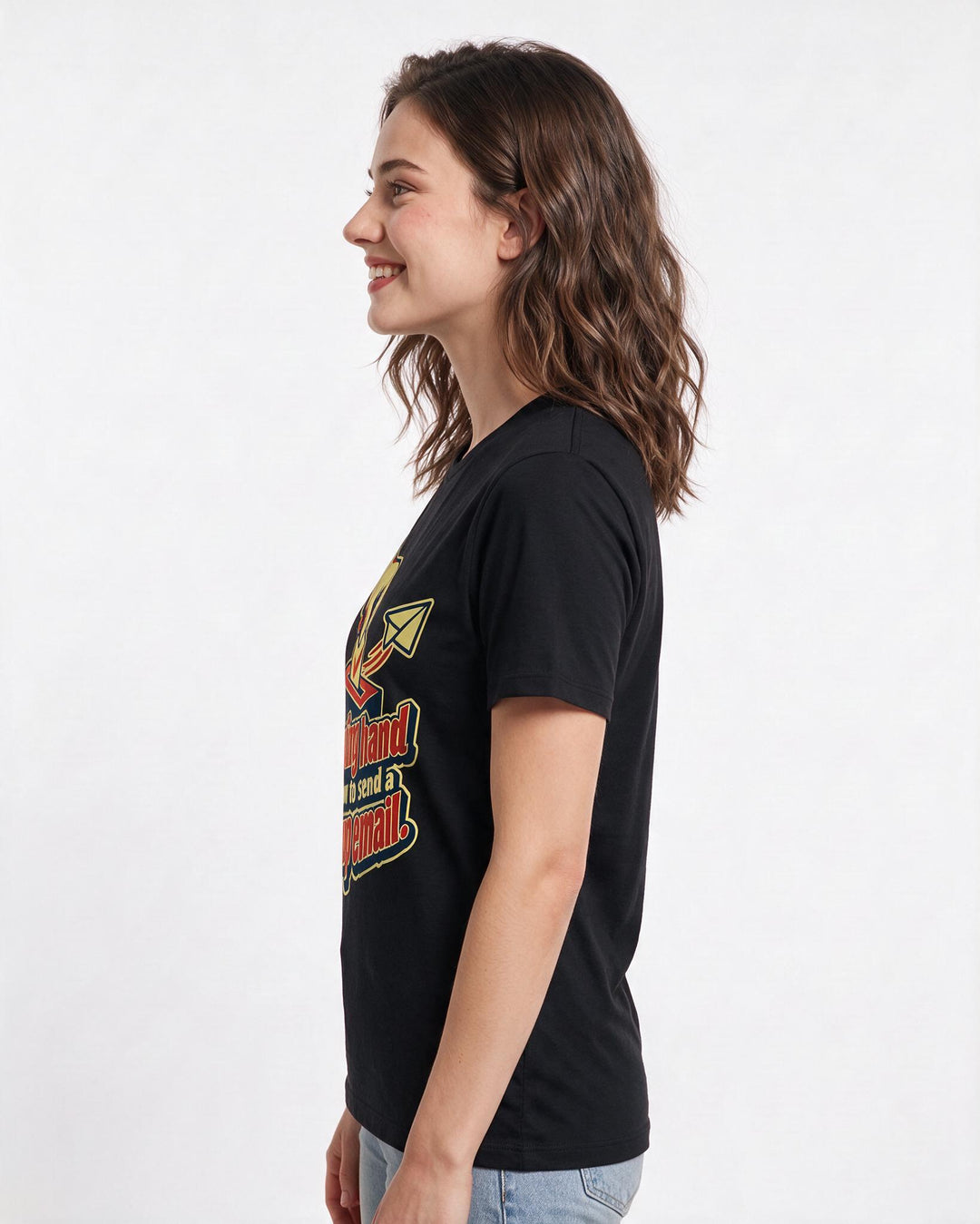 Political Statement Black T-Shirt for Women – Everyday Expression Graphic Tee product image 2