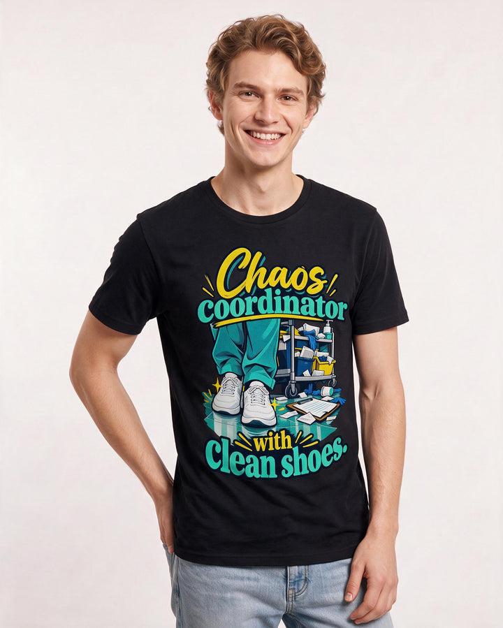 Nurse Black T-Shirt for Men – Nursing Life Graphic Tee product image 1